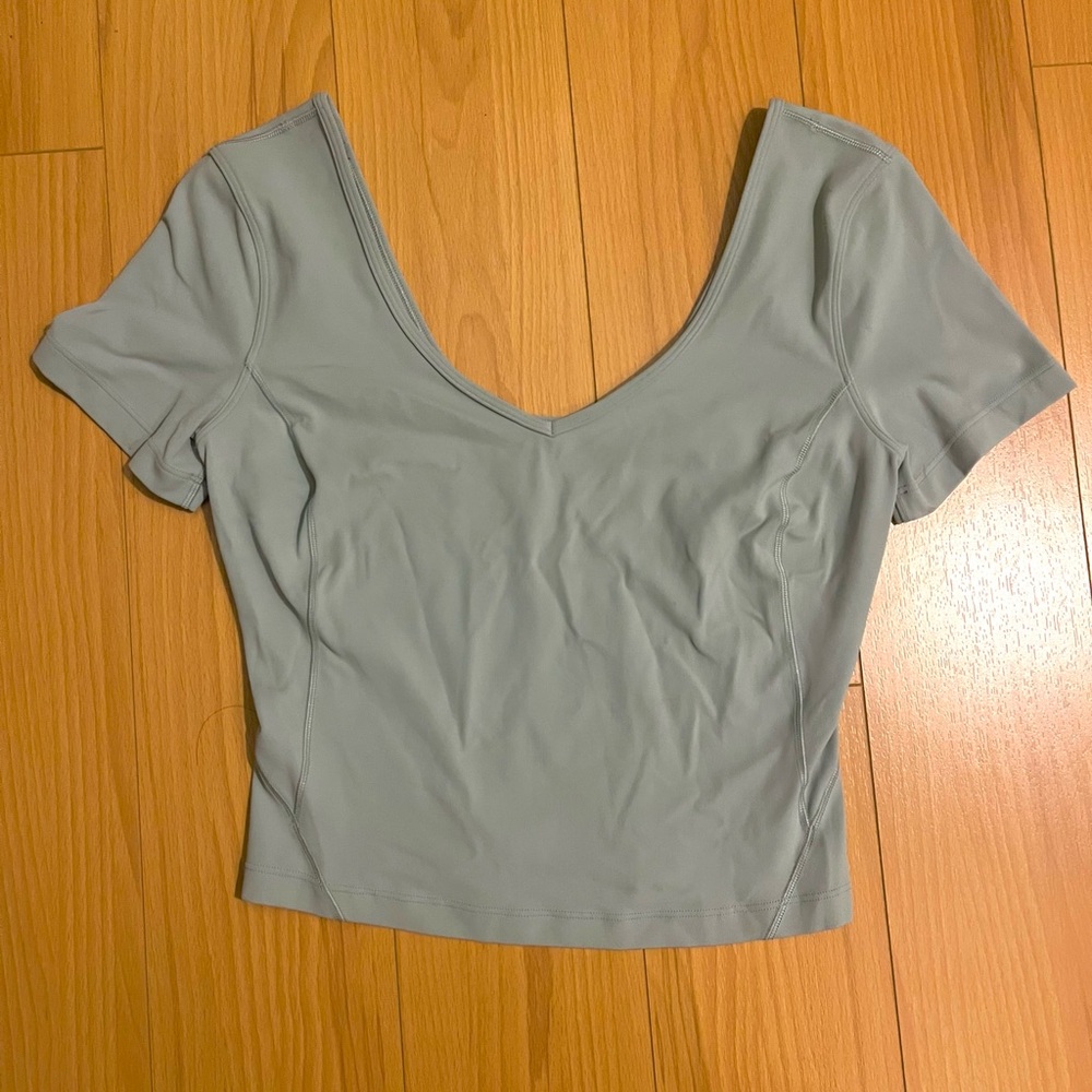 Lululemon Align Tee Silver Blue